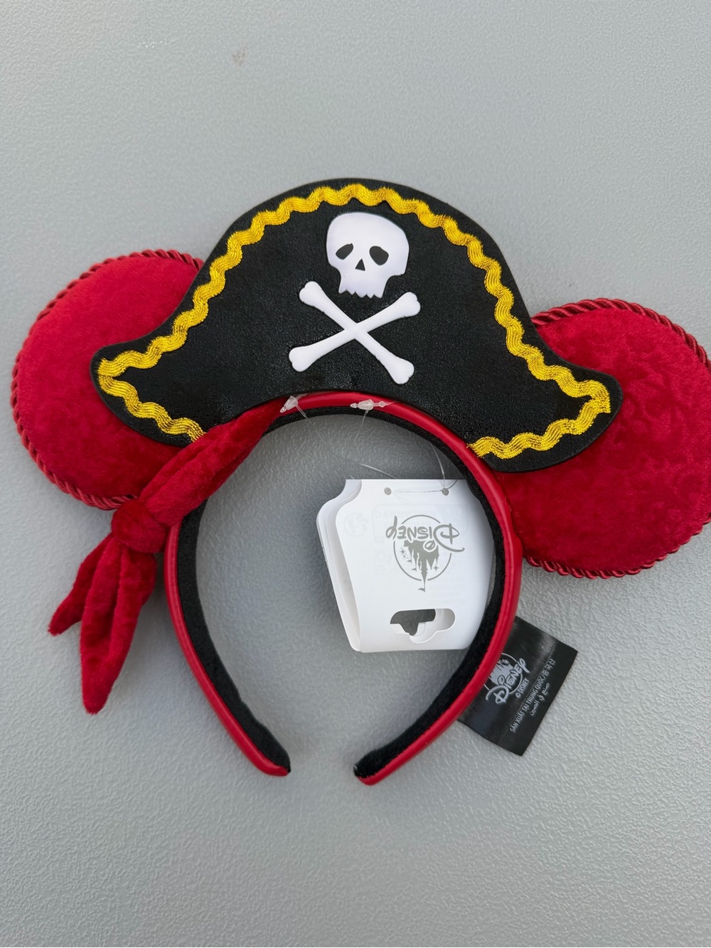 Disney Parks Pirates of The Caribbean Captain's Hat Minnie Mouse Ears Headband